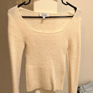 White knit sweater long-sleeve from & Other Stories
